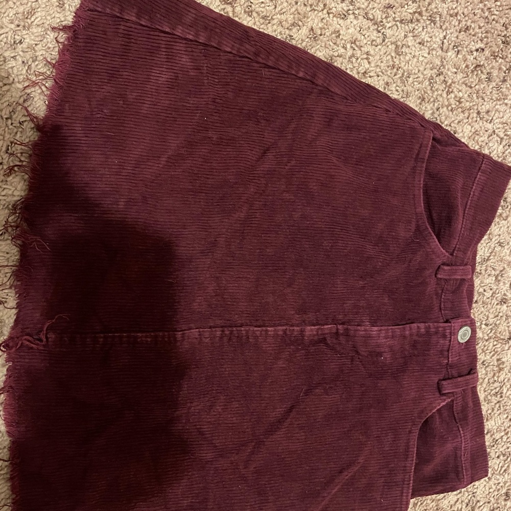 Brandy Melville Maroon Skirt